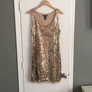 COPY - Timeless gold sequin mini // size Large // INC